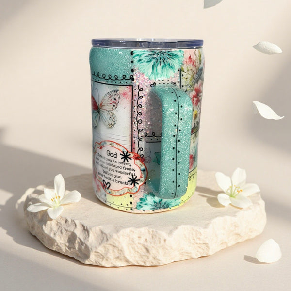 Wonderfully Made Patchwork Tumbler - 16oz In stock