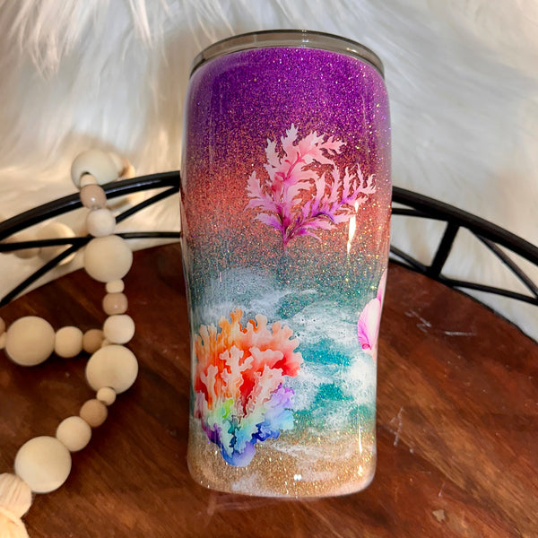 Mermaid in the Sea Tumbler - 20 oz In Stock