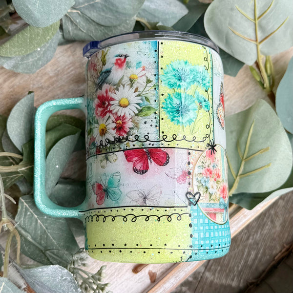 Wonderfully Made Patchwork Tumbler - 16oz In stock