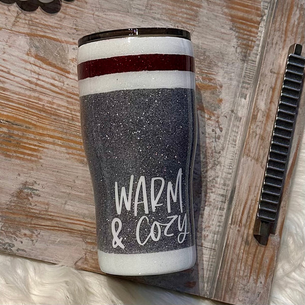 Sock Monkey - Stay Cozy / Warm & Cozy Tumblers - 20oz In Stock