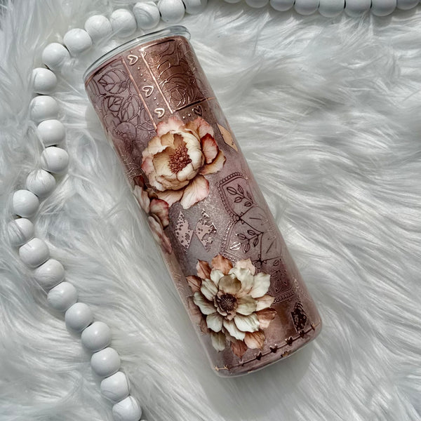 Rose Gold Mandela Tumbler - 20oz in stock