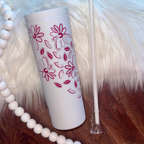 Matte Acrylic Tumbler - with decal choice - 18 oz In Stock