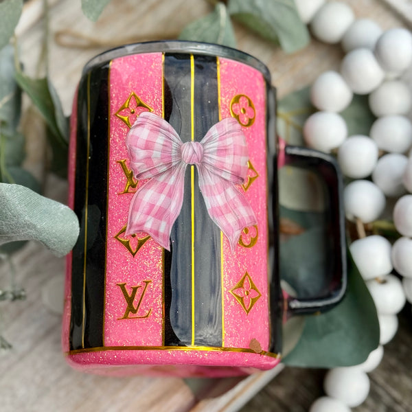Designer Inspired Patchwork Tumbler - 16oz In stock
