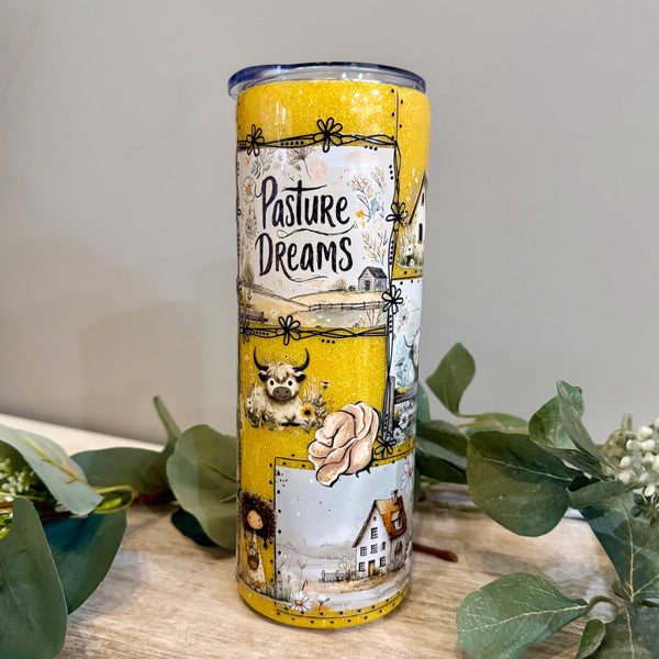 Pasture Dreams Patchwork Tumbler - 20oz In stock