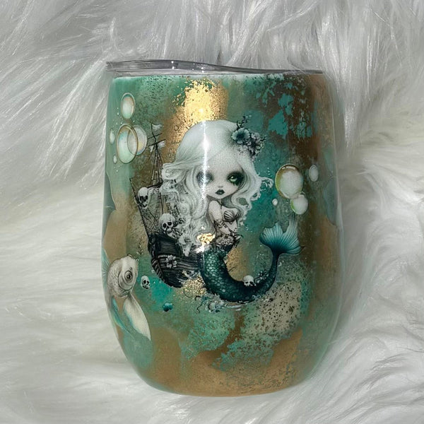 Mermaid mini Tumbler - 12oz In Stock