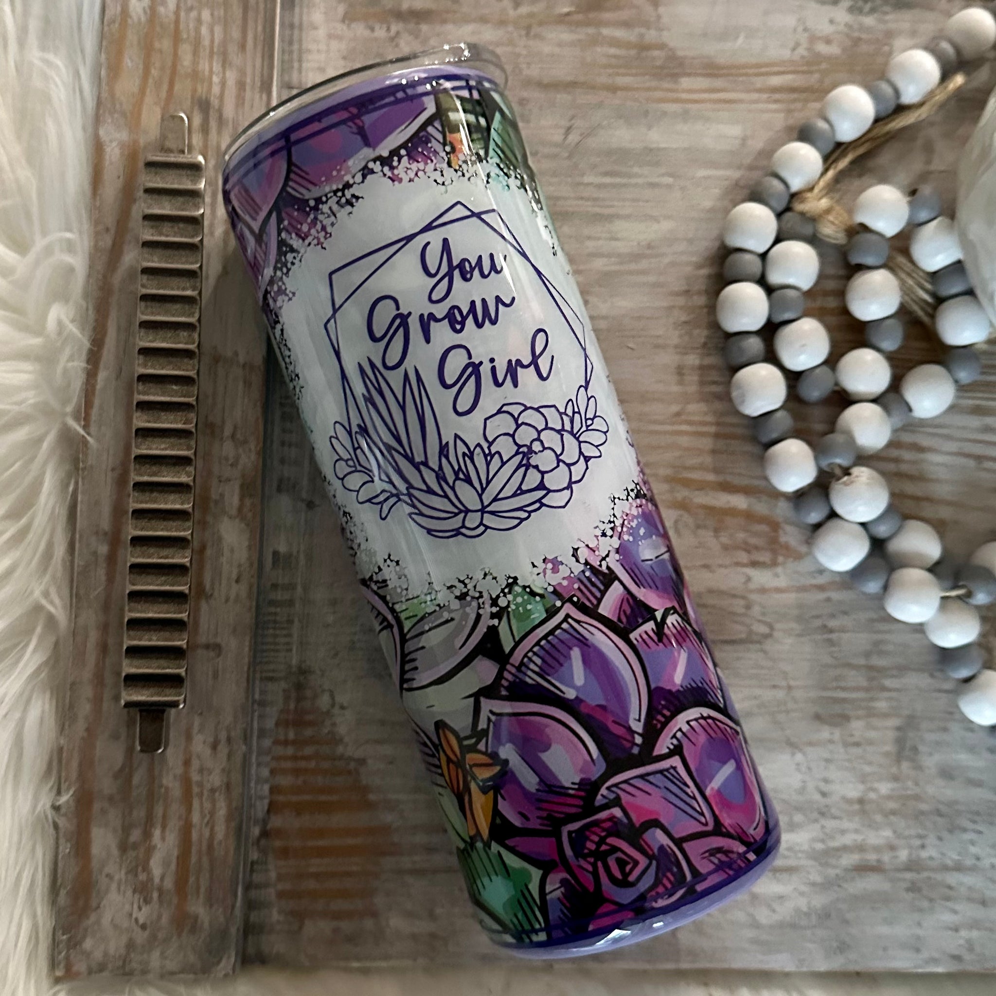 You Grow Girl Succulents Tumbler - 20 oz In Stock