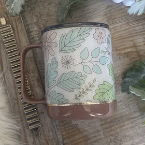 Floral Mug (Multiple Colors/Patterns) - 12 oz In Stock