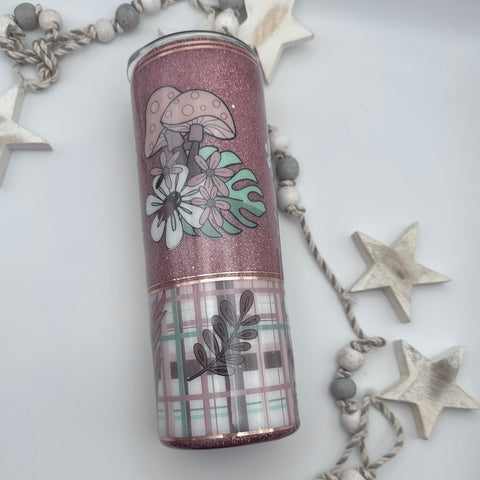 Mushroom Floral Tumbler - 20 oz In Stock