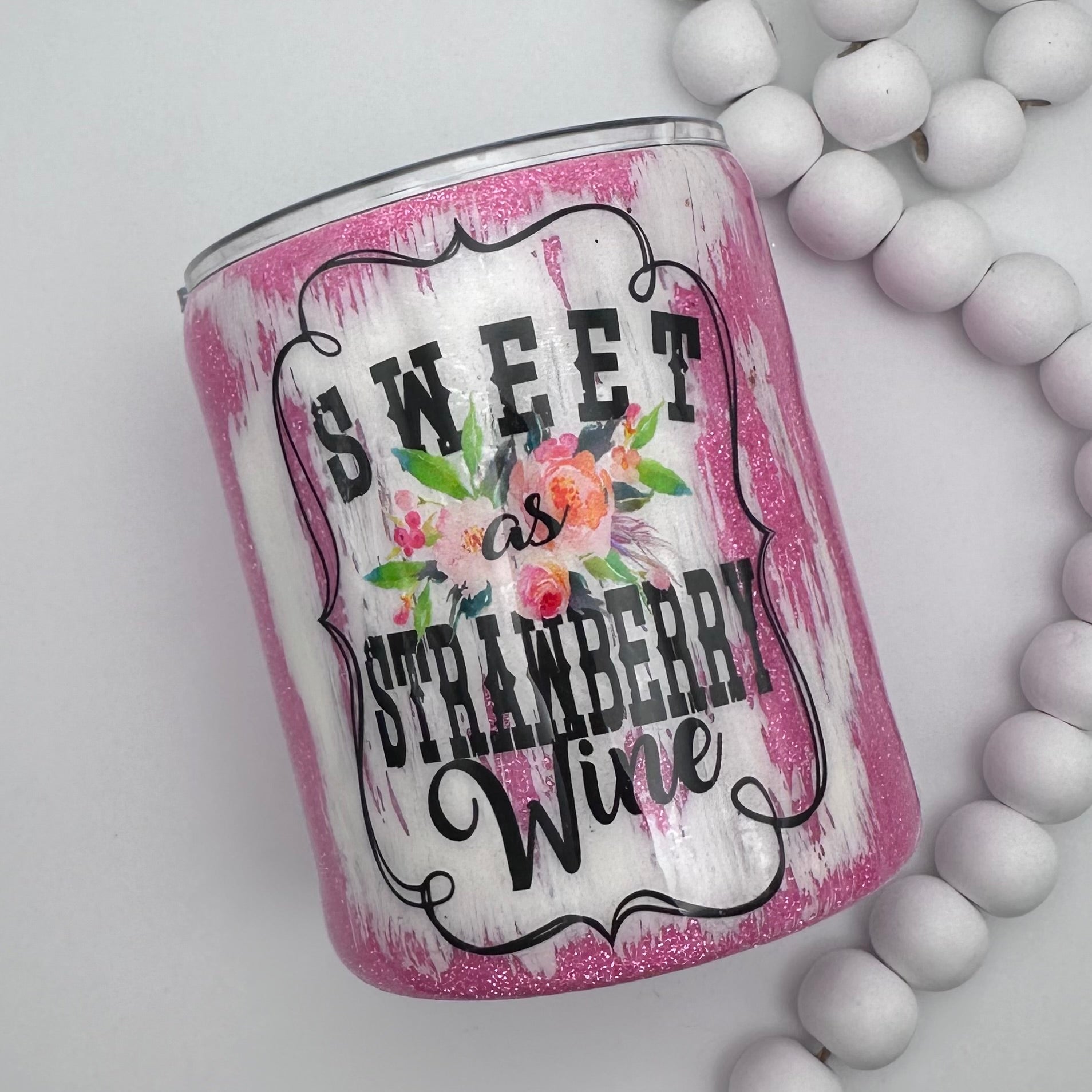 Sweet As Strawberry Wine Tumbler - 12 oz In Stock