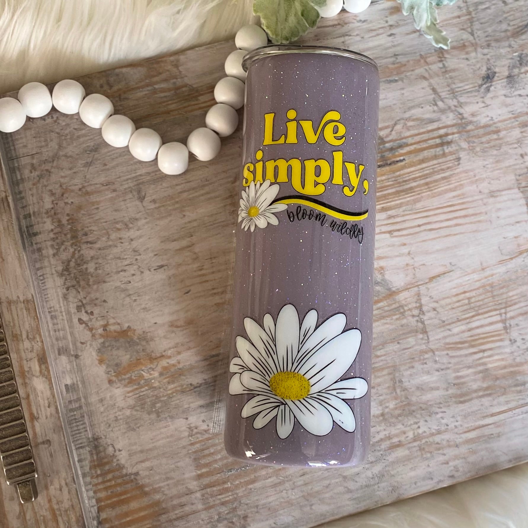 Live Simply Daisy Tumbler - 20 oz In Stock