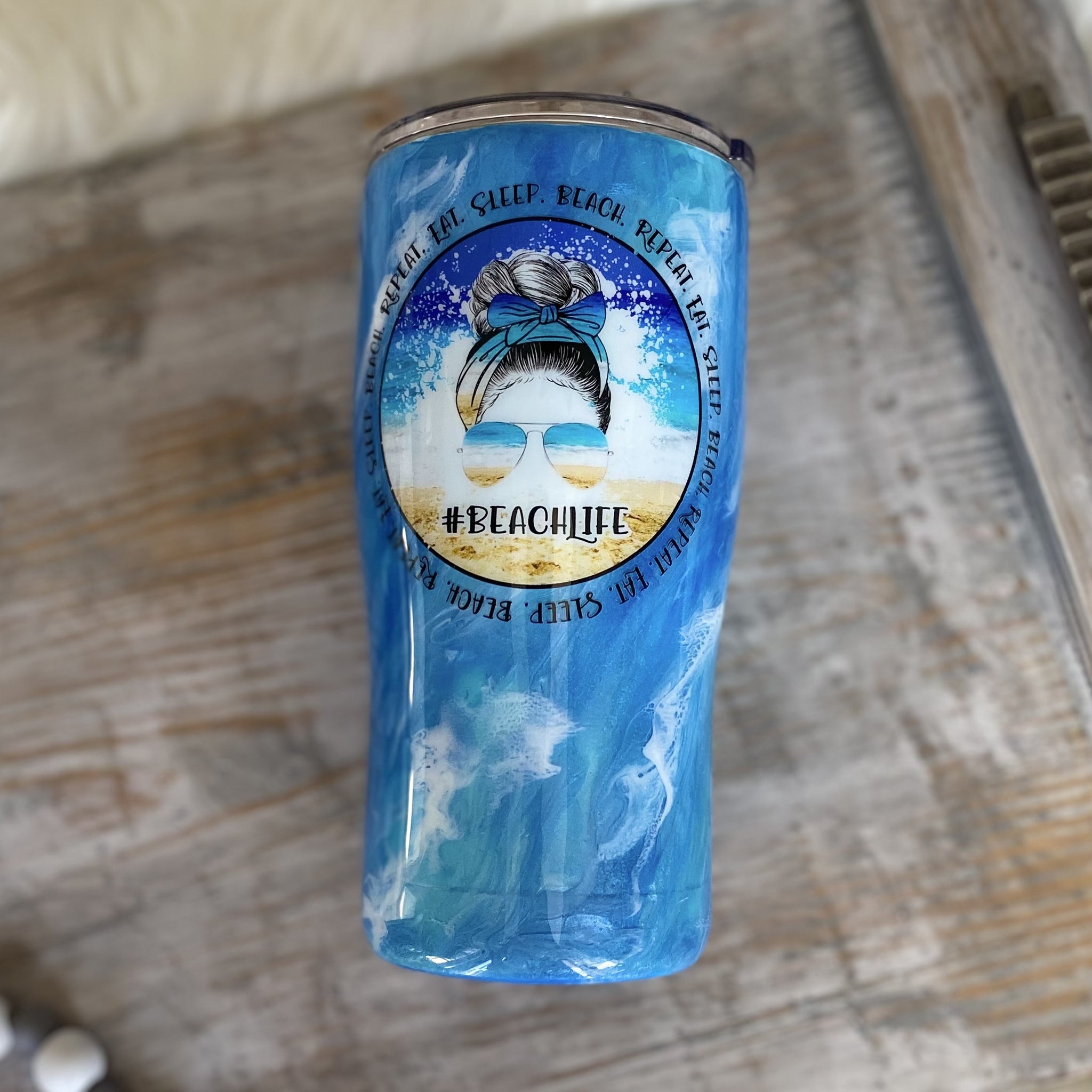 #BeachLife Tumbler - 20 oz In Stock