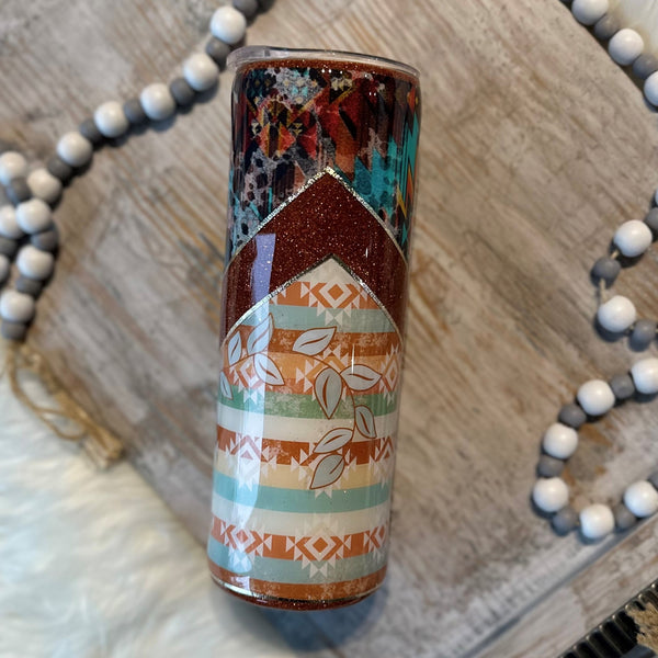 Western Aztec Tumbler - 20 oz In Stock