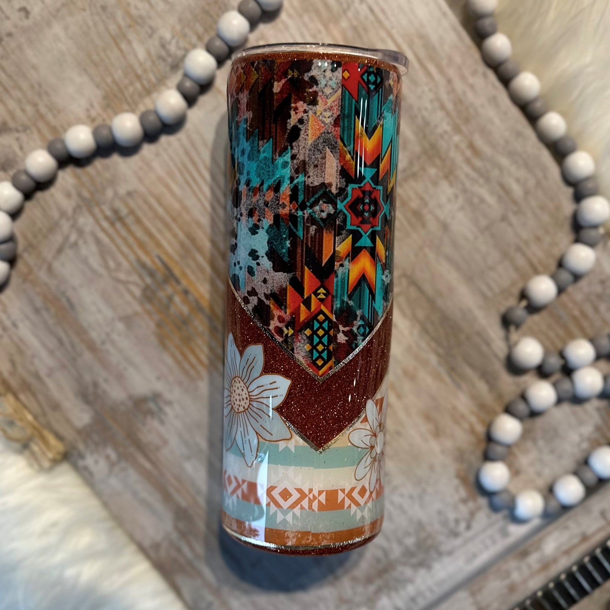 Western Aztec Tumbler - 20 oz In Stock