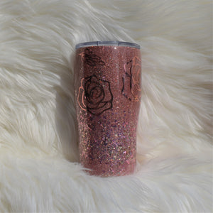 Rose Gold Roses Tumbler