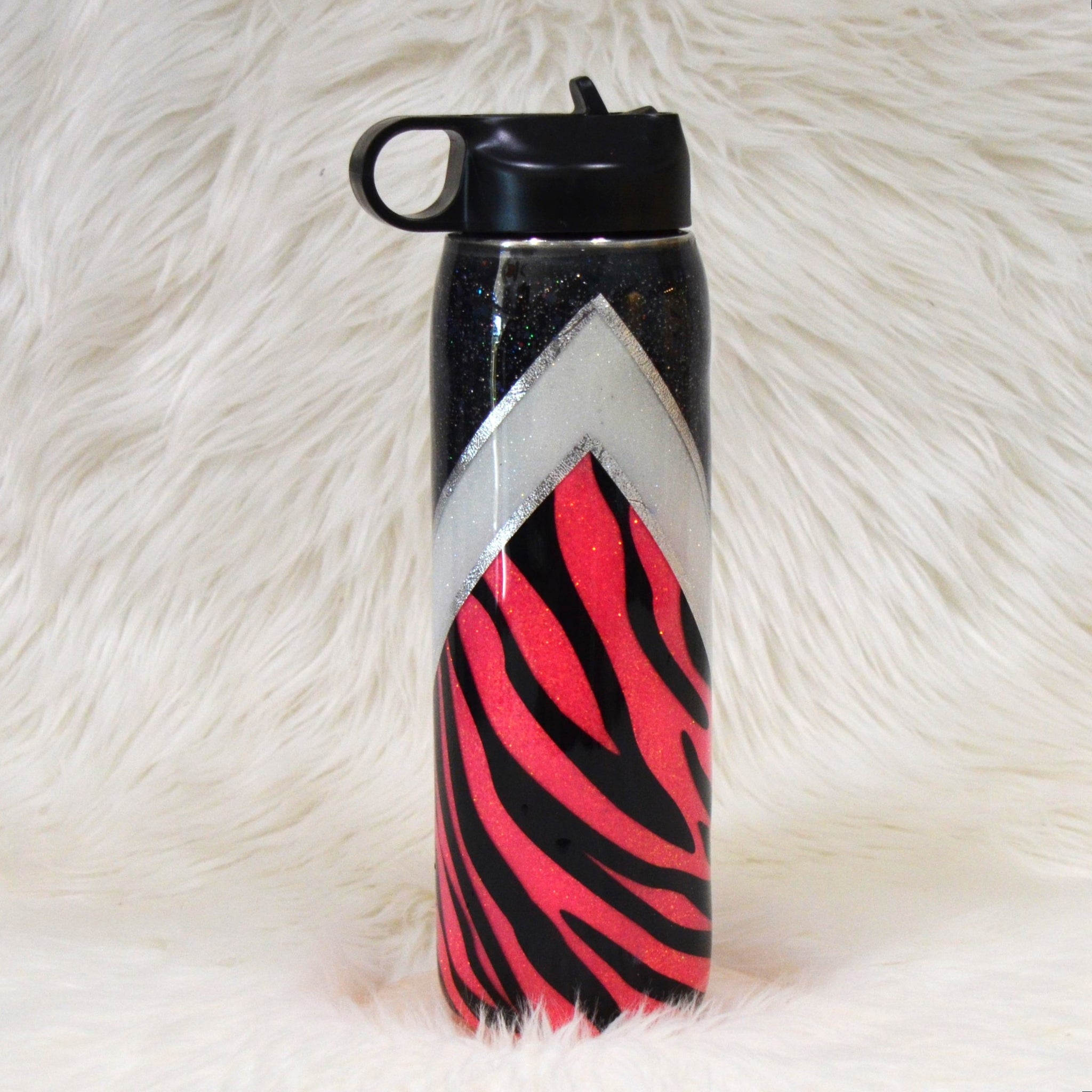 Zebra Print V-split Waterbottle